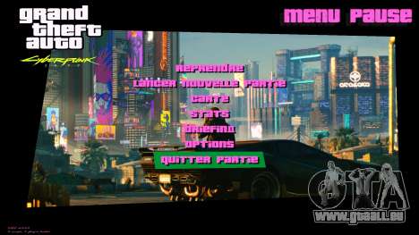 Vice City Cyberpunk 2077 Menu Mod für GTA Vice City