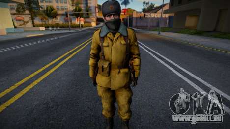 Soldat soviétique en uniforme d’hiver pour GTA San Andreas