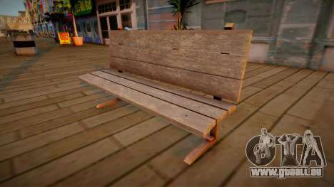 Banc en bois HD pour GTA San Andreas