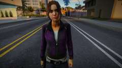 Zoe (Black & Purple) de Left 4 Dead pour GTA San Andreas