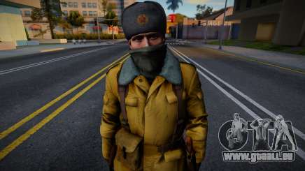 Soldat soviétique en uniforme d’hiver pour GTA San Andreas