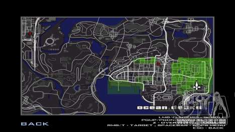 New Map and Radar pour GTA San Andreas