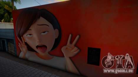 Elastigirl Mural From The Incredibles für GTA San Andreas