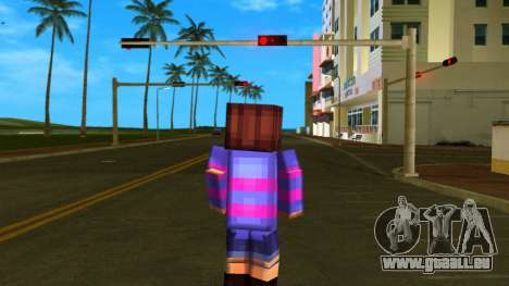 Steve Body Frisk Undertale pour GTA Vice City