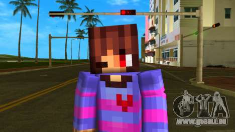 Steve Body Frisk Undertale pour GTA Vice City