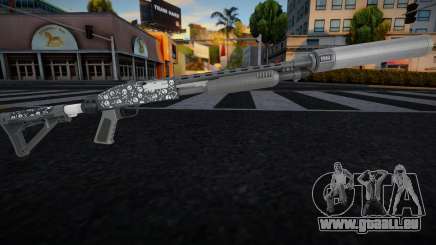 Pump Shotgun (Bones Finish) v6 pour GTA San Andreas