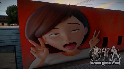 Elastigirl Mural From The Incredibles für GTA San Andreas