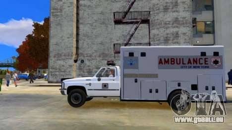 Chevrolet Silverado 1986 Ambulance pour GTA 4