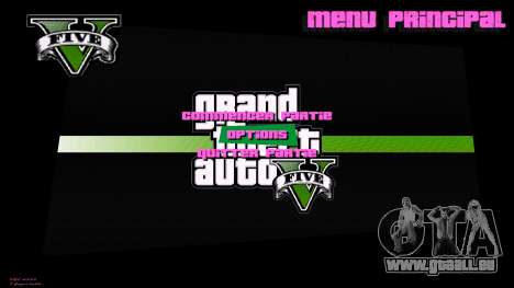 Nouveau menu et écrans de chargement dans le sty pour GTA Vice City