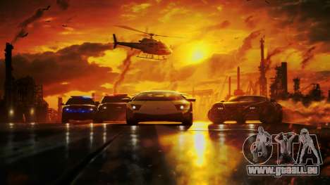 Menu dans le style de NFS Most Wanted 2012 pour GTA Vice City