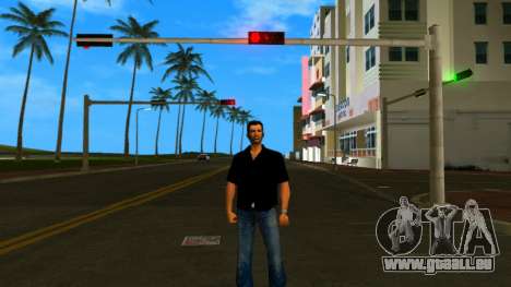 Tommy en chemise noire pour GTA Vice City