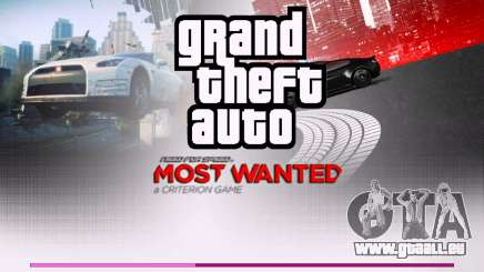 Menu dans le style de NFS Most Wanted 2012 pour GTA Vice City