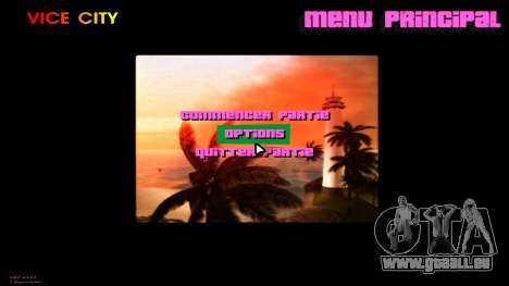 Menu carré pour GTA Vice City