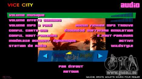 Menu carré pour GTA Vice City