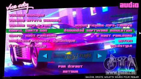 Vintage menu pour GTA Vice City