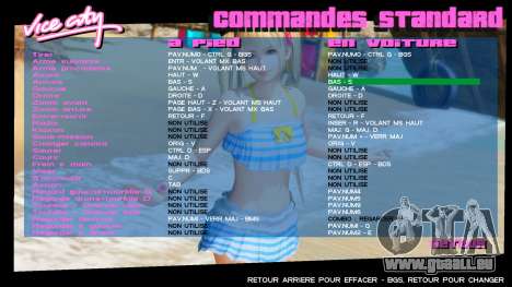 Marie Rose DOA Menu 4 pour GTA Vice City