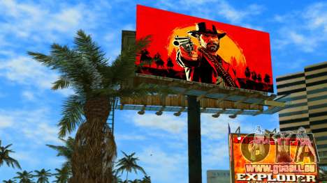 RDR 2 Billboard pour GTA Vice City