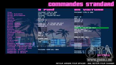 Miami menu mod pour GTA Vice City