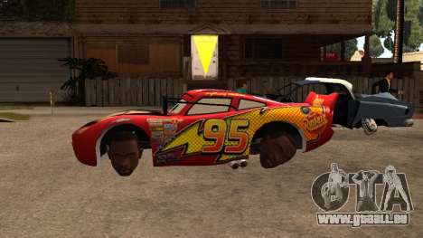 Lustige Lightning McQueen für GTA San Andreas