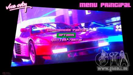 Vintage menu pour GTA Vice City