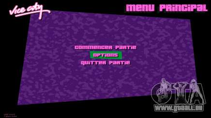 Nouveau menu principal pour GTA Vice City