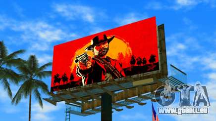 RDR 2 Billboard pour GTA Vice City