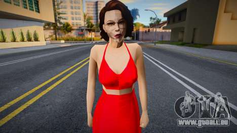 Fille en robe rouge v1 pour GTA San Andreas