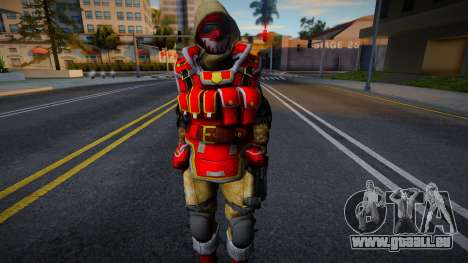 War Face New year Skin v6 pour GTA San Andreas