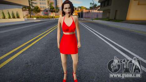 Fille en robe rouge v1 pour GTA San Andreas