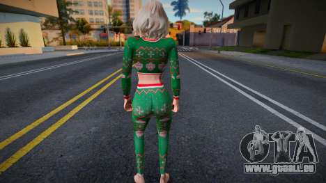 Ein Mädchen im Weihnachtsoutfit für GTA San Andreas