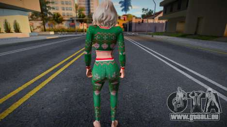 Une fille en tenue de Noël pour GTA San Andreas