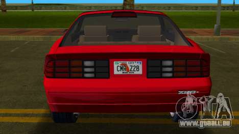 Chevrolet Camaro Z28 T-Top 86 für GTA Vice City