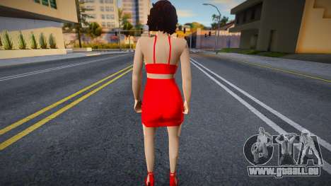 Fille en robe rouge v1 pour GTA San Andreas