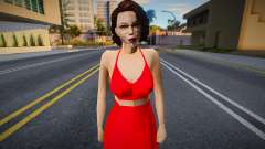 Fille en robe rouge v1 pour GTA San Andreas