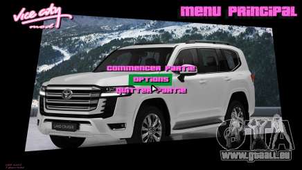 Toyota Menu 1 pour GTA Vice City