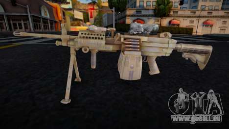 Navy seal gunner Weapon für GTA San Andreas