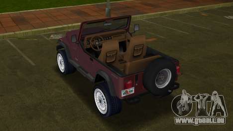 Jeep Wrangler 88 pour GTA Vice City