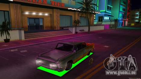 Éclairage au néon pour voitures pour GTA Vice City