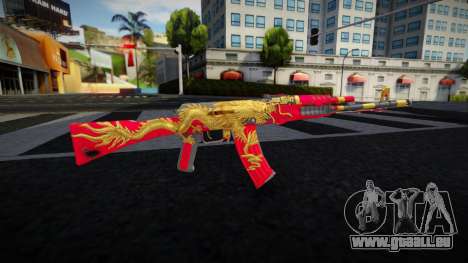 Gold Dragon AK 47 pour GTA San Andreas