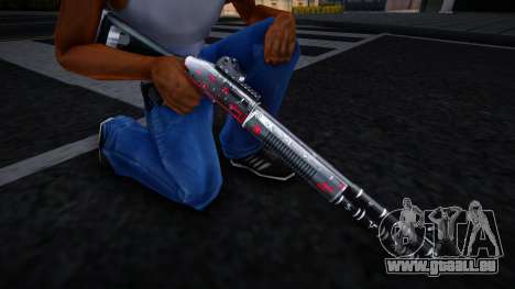 Black Red Gun - Chromegun für GTA San Andreas