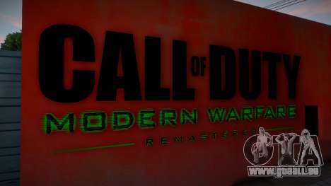 Mural Call Of Duty Moderm Warfare pour GTA San Andreas