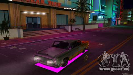 Éclairage au néon pour voitures pour GTA Vice City