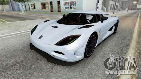 Koenigsegg Agera 2010 Columbia Blue pour GTA San Andreas