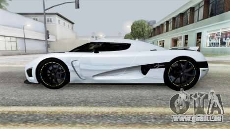 Koenigsegg Agera 2010 Columbia Blue pour GTA San Andreas