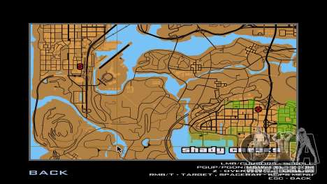 Carte dans le style de GTA III pour GTA San Andreas