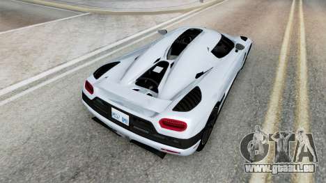 Koenigsegg Agera 2010 Columbia Blue pour GTA San Andreas