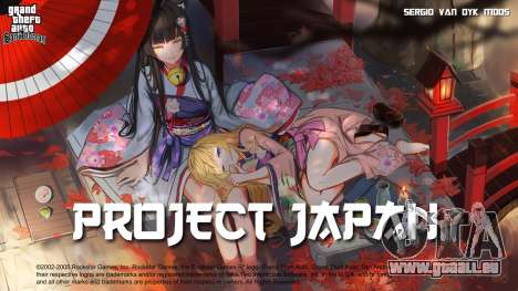 Anime Menu and Loadscreen FULL HD for Project Ja pour GTA San Andreas