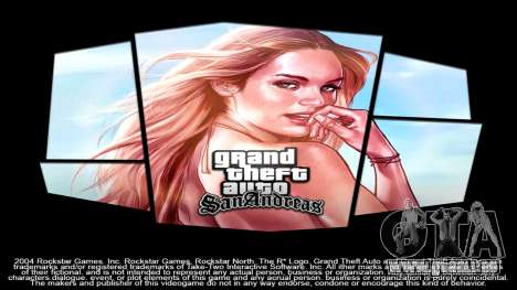 GTA V Girl Loading Screen pour GTA San Andreas