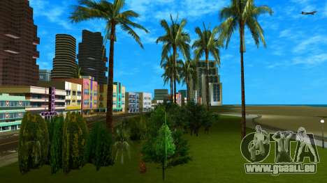 Nouvelle route, gazon, arbres, trottoir HQ 2016 pour GTA Vice City