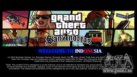 GTA V Style Loadscreen Indonesia pour GTA San Andreas